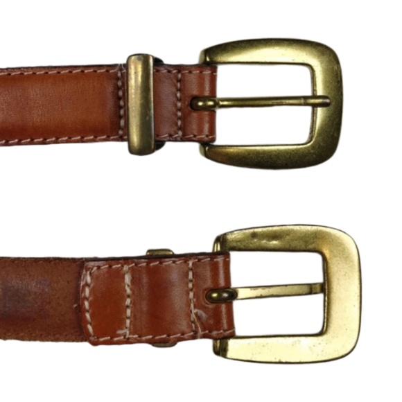 Fossil Tan Multi Color Patchwork Leather Belt - Picture 7 of 8